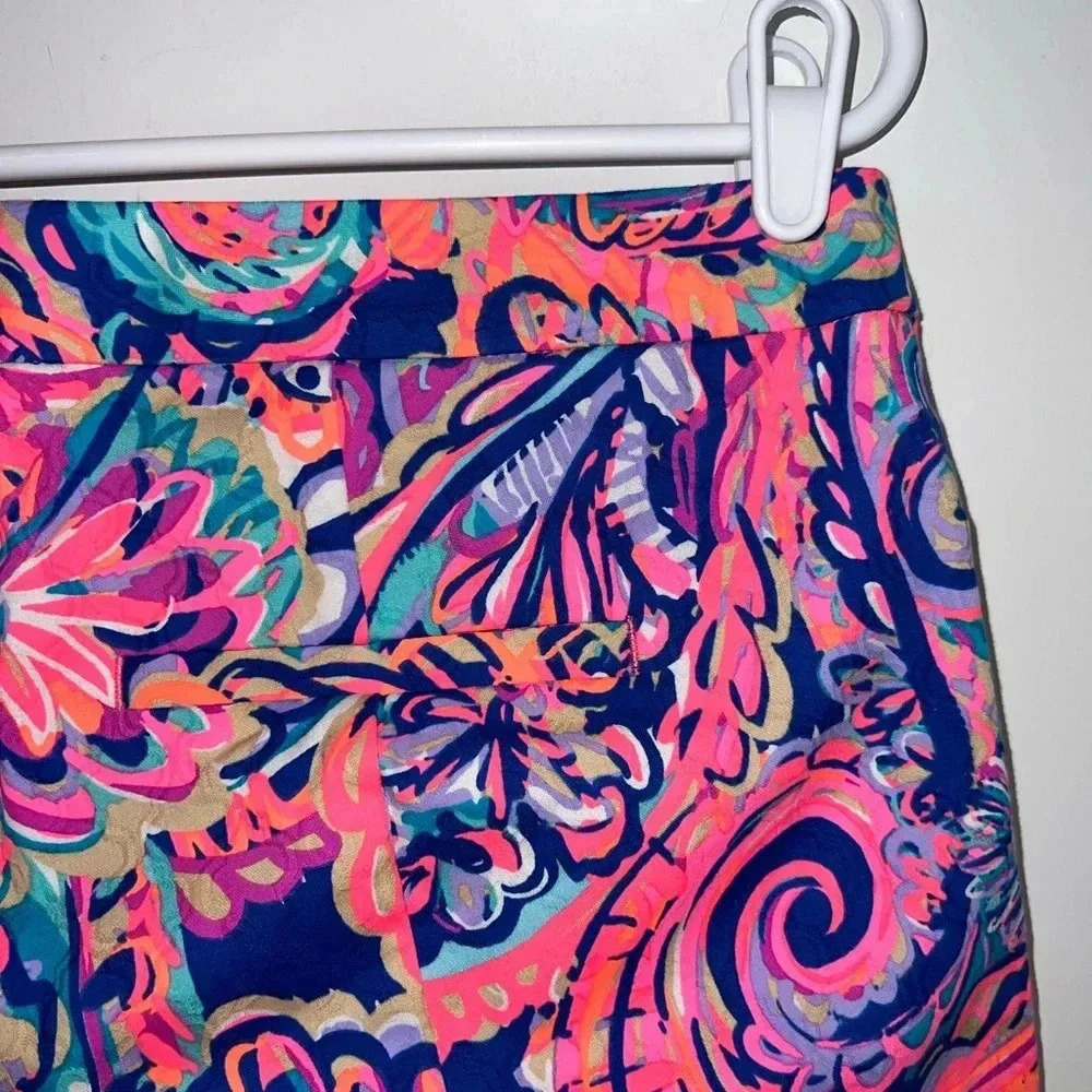 Lilly Pulitzer - Blue & Pink Textured Paisley Print - Picture 7 of 12